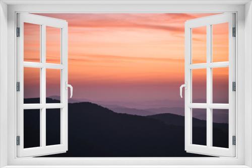 Fototapeta Naklejka Na Ścianę Okno 3D - Sunset View in Shenandoah National Park in Virginia in Summer