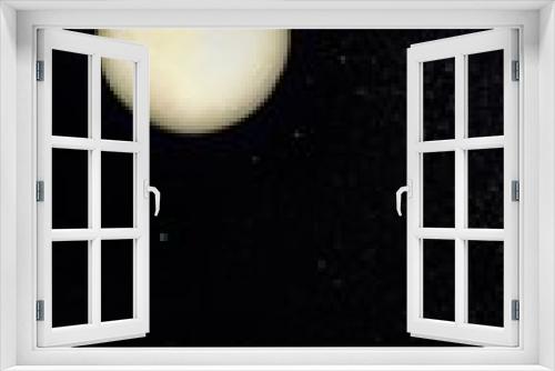 Fototapeta Naklejka Na Ścianę Okno 3D - moon and stars