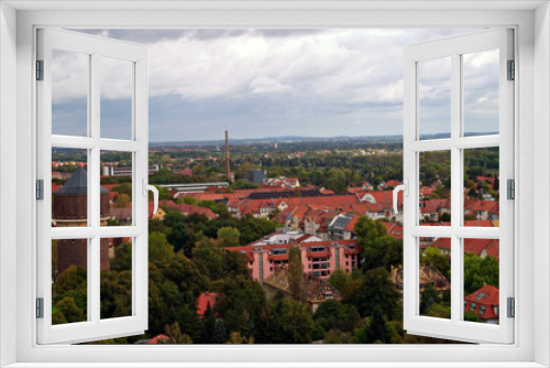 panorama of old town in germany