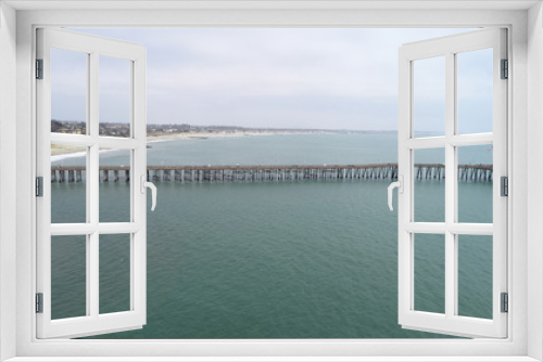 Fototapeta Naklejka Na Ścianę Okno 3D - pier in sea