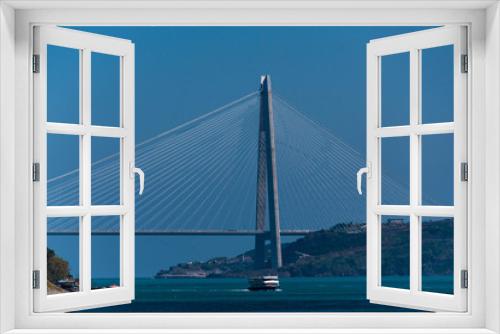 Fototapeta Naklejka Na Ścianę Okno 3D - Yavuz Sultan Selim Brücke über den Bosporus