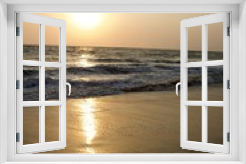 Fototapeta Naklejka Na Ścianę Okno 3D - Beach sunset