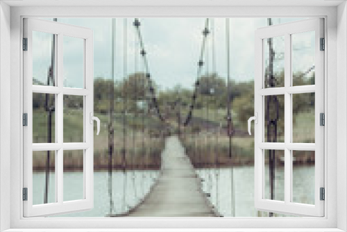 Fototapeta Naklejka Na Ścianę Okno 3D - wooden bridge