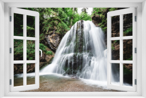 Fototapeta Naklejka Na Ścianę Okno 3D - Wasserfall in Josephstal