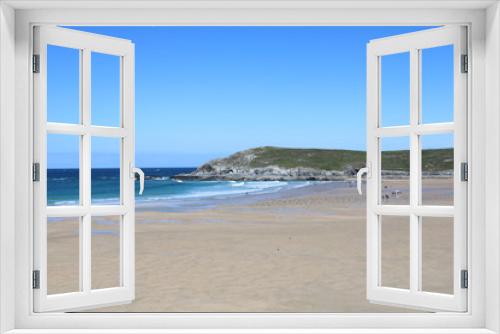 Fototapeta Naklejka Na Ścianę Okno 3D - Crantock Beach & Bay, Cornwall UK