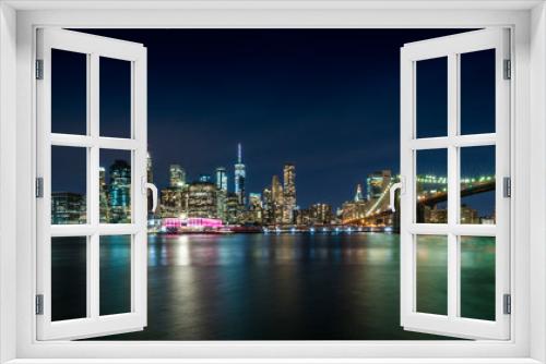 Fototapeta Naklejka Na Ścianę Okno 3D - Brooklyn Bridge Panorama