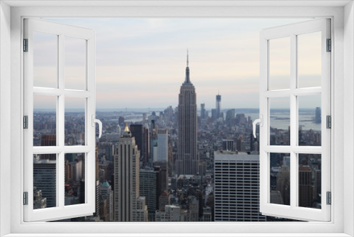 Fototapeta Naklejka Na Ścianę Okno 3D - New York Skyline
