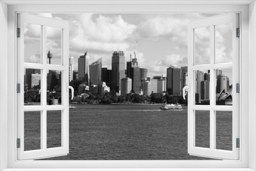 Fototapeta Naklejka Na Ścianę Okno 3D - Sydney City Black and White