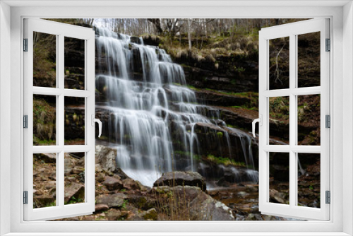 Fototapeta Naklejka Na Ścianę Okno 3D - Waterfall landscape