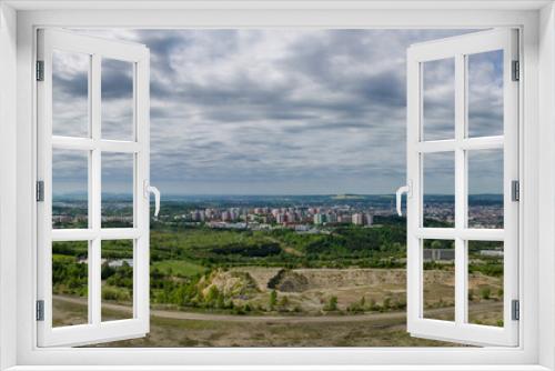 Fototapeta Naklejka Na Ścianę Okno 3D - Panoramic view of Brno, Czech Republic from Hady and Velka Klajdovka