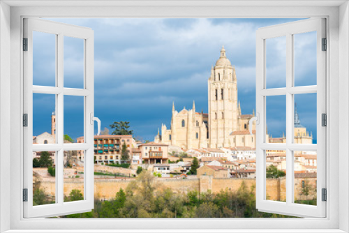 amazing view of alcazar royal castle of segovia, Spain