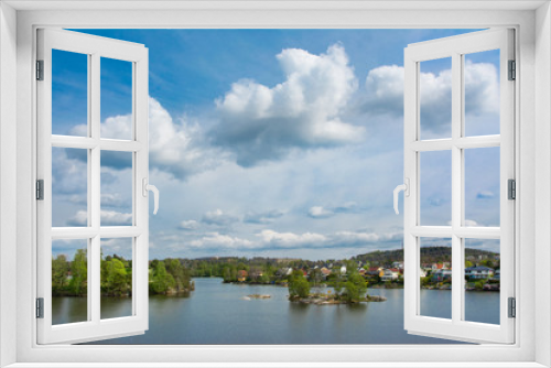 Fototapeta Naklejka Na Ścianę Okno 3D - jezioro w Moss, Norwegia