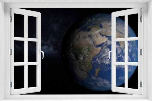 Fototapeta Naklejka Na Ścianę Okno 3D - 3D illustration of Earth from space.