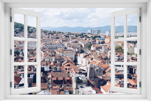 Topview of the city of Split, Croatia 
