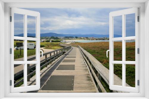 Fototapeta Naklejka Na Ścianę Okno 3D - Long way along the coast. Costa de Lugo, Galicia, Spain. Image