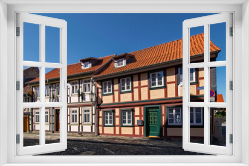 Fototapeta Naklejka Na Ścianę Okno 3D - In der Altstadt von Wernigerode im Harz in Sachsen-Anhalt, Deutschland 
