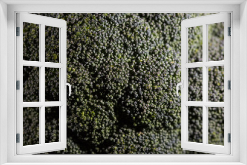 Fototapeta Naklejka Na Ścianę Okno 3D - broccoli raw fresh close up