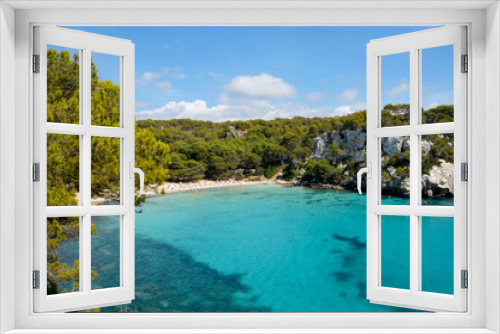 Fototapeta Naklejka Na Ścianę Okno 3D - view of Macarella beach in Menorca, Balearic Islands, Spain