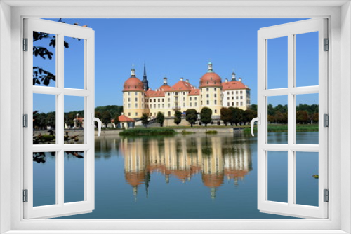 Fototapeta Naklejka Na Ścianę Okno 3D - Jagdschloss Moritzburg