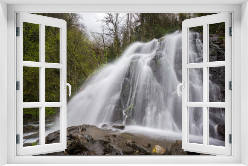 Fototapeta Naklejka Na Ścianę Okno 3D - waterfall in caucasus mountains