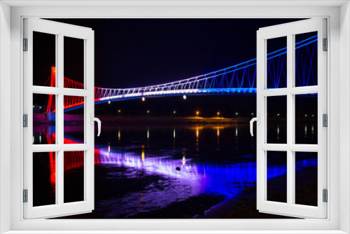 Fototapeta Naklejka Na Ścianę Okno 3D - Pedastrian bridge in Osijek Croatia