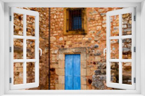 Fototapeta Naklejka Na Ścianę Okno 3D - Porte bleue