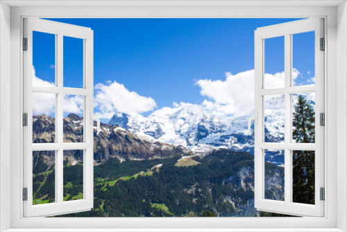 Fototapeta Naklejka Na Ścianę Okno 3D - Swiss Alps. Alpine mountains. Mountain landscape. Tourist photo. Spring in the Alps