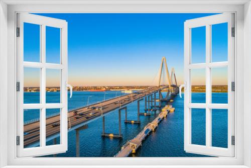 Fototapeta Naklejka Na Ścianę Okno 3D - Ravenel Bridge in Charleston South Carolina