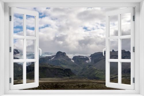 Fototapeta Naklejka Na Ścianę Okno 3D -  Svinafellsjokull glacier, part of Vatnajokull glacier. Skaftafel National Park on Iceland