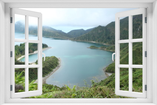 Fototapeta Naklejka Na Ścianę Okno 3D - Lago do fogo Islas Azores
