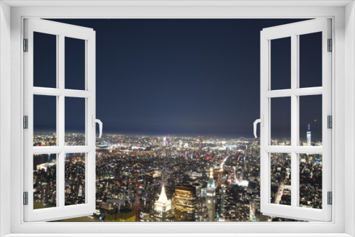 Fototapeta Naklejka Na Ścianę Okno 3D - New York de nuit 