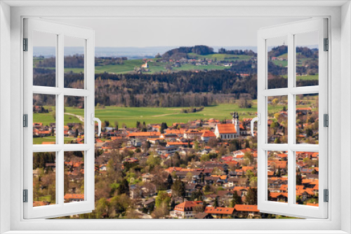 Fototapeta Naklejka Na Ścianę Okno 3D - Beautiful aerial view near Aschau-Chiemgau-Bavaria-Germany