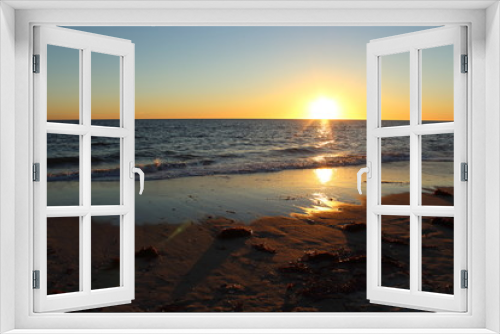 Fototapeta Naklejka Na Ścianę Okno 3D - Sunset in Adelaide Beach, Australia