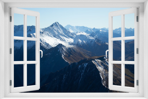 Fototapeta Naklejka Na Ścianę Okno 3D - mountain range 