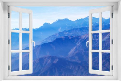 Fototapeta Naklejka Na Ścianę Okno 3D - Misty blue Andean mountain landscape background