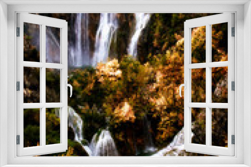 Fototapeta Naklejka Na Ścianę Okno 3D - Plitvice Lakes, National Park in Croatia, Europe - Waterfall Veliki slap