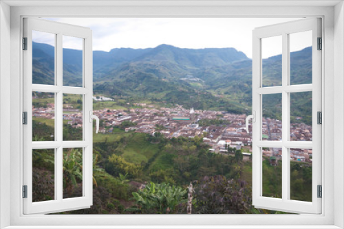 Fototapeta Naklejka Na Ścianę Okno 3D - Jardín Antioquia Town Panoramic View