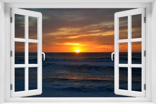 Fototapeta Naklejka Na Ścianę Okno 3D - amanecer playa punta del este