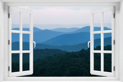 Fototapeta Naklejka Na Ścianę Okno 3D - Shenandoah Blue Sunset Layers