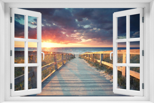 Fototapeta Naklejka Na Ścianę Okno 3D - Sommerurlaub am Meer