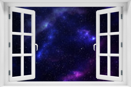 Fototapeta Naklejka Na Ścianę Okno 3D - Starry space nebula