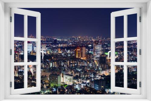 Fototapeta Naklejka Na Ścianę Okno 3D - Tokyo city at twilight, Japan