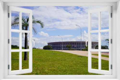 Fototapeta Naklejka Na Ścianę Okno 3D - A view of Brasilia Football Stadium in Brasilia, Brazil