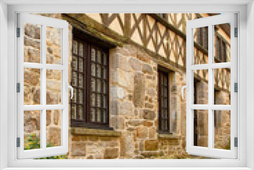 Fototapeta Naklejka Na Ścianę Okno 3D - Très vieille maison à colombages . Côtes-d'Armor. Bretagne	