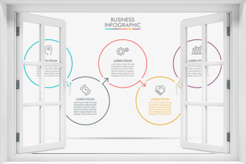 Business data visualization. timeline infographic icons designed for abstract background template milestone element modern diagram process technology digital marketing data presentation chart Vector