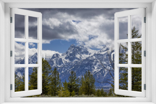 Fototapeta Naklejka Na Ścianę Okno 3D - The Grand Tetons of Wyoming.