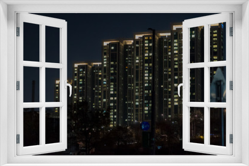 Fototapeta Naklejka Na Ścianę Okno 3D - Seoul buildings