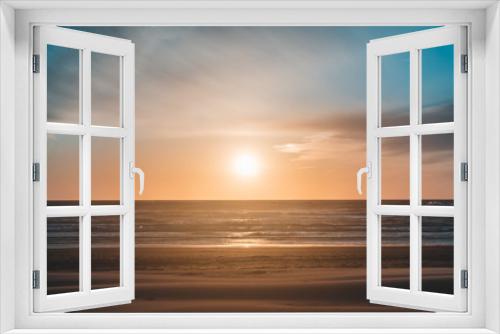 Fototapeta Naklejka Na Ścianę Okno 3D - Blue & Orange Sunset