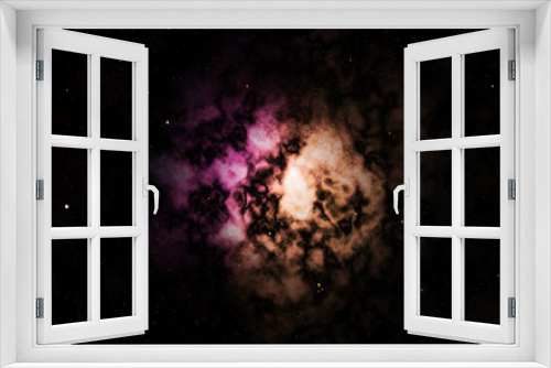 Fototapeta Naklejka Na Ścianę Okno 3D - 宇宙の星雲のイメージ