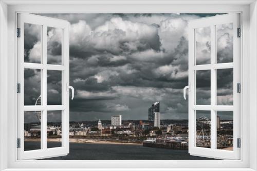 Fototapeta Naklejka Na Ścianę Okno 3D - View of Portsmouth Town